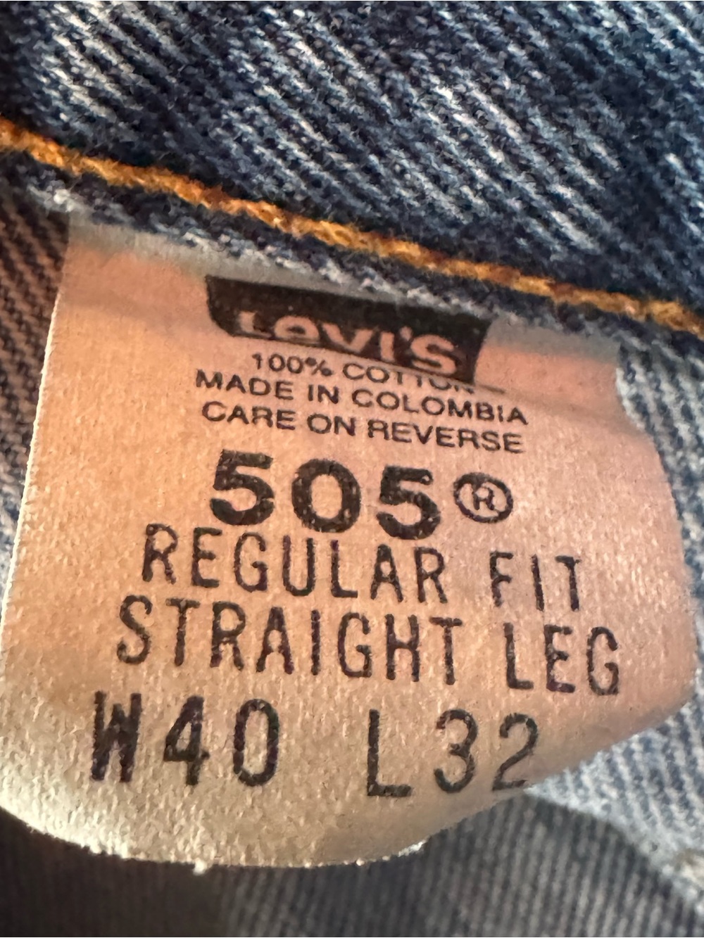 Levi’s vintage Y2K 2001 505 regular fit jeans 40x32 excellent condition. - Picture 6 of 7